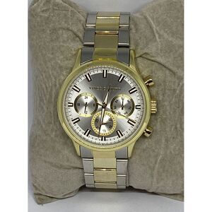 Vince Camuto VC1116TT Unisex Two - Tone Stainless Steel Analog Dial Watch JK34